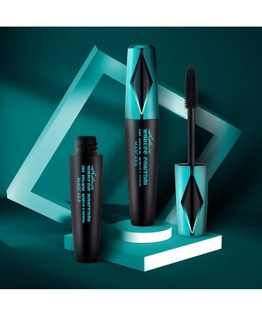 Mimore Vegan Mascara for Sensitive Eyes Lasts All Day Waterproof Smudge Proof Eyelash Mascara Best Eyelash Lengthening & Volume Enhancing Makeup (Black) (Black)  - Buy Online on GoSupps.com