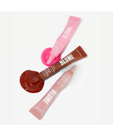 Blume Tri-Peptide Bubblegum Pink Tinted Lip Balm - Superbalm Lip Moisturizer with Shea Butter and Squalane to Deeply Hydrate & Heal Dry Cracked Lips - Cruelty Free & Vegan Lip Plumper (0.4 Fl Oz) - Buy Online on GoSupps.com