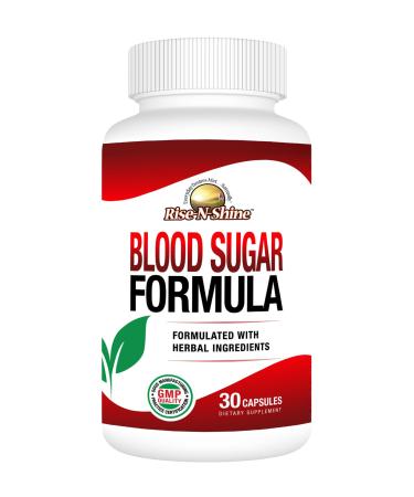 Rise-N-Shine Blood Sugar Formula with Cinnamon Gymnema Sylvestre Banaba Guggul and More 30 Capsules