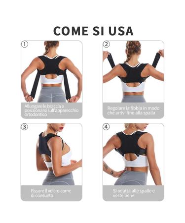 Posture Corrector | Fully Adjustable Back Brace - Comfortable & Breathable Support for Spine | Men & Women - Buy Online on GoSupps.com