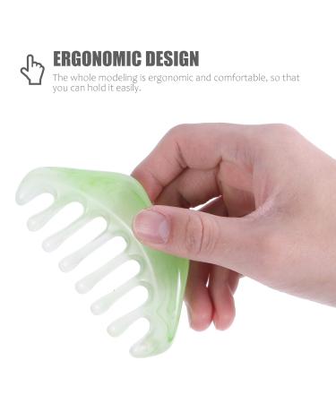 Frcolor 15 StK Gua Sha Massage Comb & Hair Tool Multifunctional Jade & Horn Ridge Massagers for Healthy Scalp & Hair Care - Buy Online on GoSupps.com