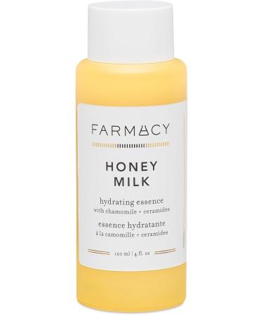 Farmacy Honey Milk Face Essence - Hydrating Milky Toner with Honey Ceramides + Chamomile - Helps Strengthen Skin Barrier + Replenish Moisture - Soothing + Calming Skincare (120ml) 4 Fl Oz (Pack of 1) - Buy Online on GoSupps.com