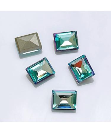 FEIlei 10x/Set Butterfly Nail Rhinestones Square Nail Charms DIY Hearts Nail Art Charms