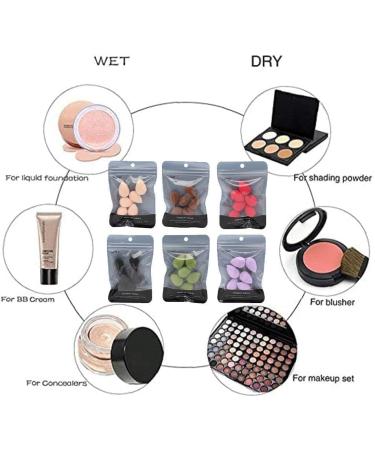 6PCS Mini Makeup Sponge Black Small Beauty Sponge Blender Set for Foundation Powder Concealer Highlight and Eye Shadow Makeup Brushes and Tools Black - Buy Online on GoSupps.com