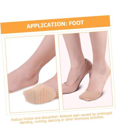 NOLITOY Women's Forefoot Socks - 4 Pairs Dressy Half Toe Liner Cushion Insoles for High Heels - Breathable Cotton Foot Pads - Buy Online on GoSupps.com