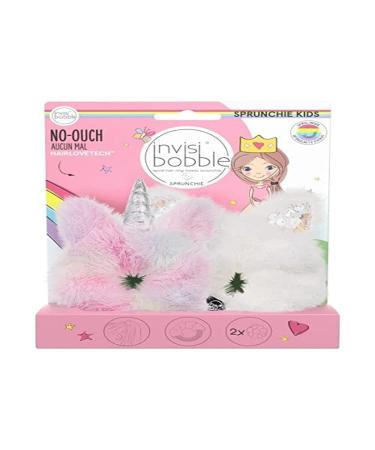 Invisibobble Kids Duo Scrunchie Unicorn & Bunny I 2x Haargummi unicorn & bunnies plush Scrunchies super sweet i gifts for girls I hair jewelry fluffy