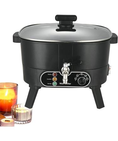 X&Z-XAOY Fuseur De Cire lectrique 6L pour La Fabrication De Bougies/savons Cere De Bougie Pot De Fusion avec Bec Temp rature R glable pour Fondre des Blocs De Cire Base De Savon De Cire De Soja