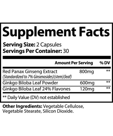 SoHeal Ginseng and Ginkgo Biloba. 30 Servings. 2-in-1 Non-Caffeinated Energy and Focus Supplement - Energy Booster Mental Clarity and Mood - Buy Online on GoSupps.com