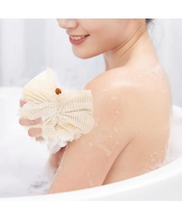 FOMIYES Bath Sponge & Loofah Set - Exfoliating Skin Scrubbers for Silky Skin | 2pcs Bubble Forming Shower Balls for Home & Hotel Use - Buy Online on GoSupps.com