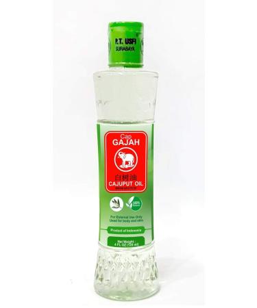 Gajah Minyak Kayu putih (Cajuput Oil) Cap 4 Fl OZ (Pack of 3)