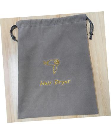 Drawstring Storage Bag Portable Hair Dryer Bag Drawstring Bag Velvet Bag Hair Dryer Cloth Embroidery - Buy Online on GoSupps.com