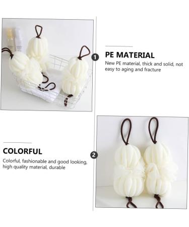 Healeved 2pcs Bath Ball & Flower Towel - Gentle Shower Loofah for Sensitive Skin | Perfect Bathroom Accessory for Women & Men - Buy Online on GoSupps.com