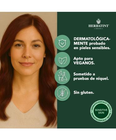  Herbatint Herbatint Permanent Hair Dye 5R Light Copper Brown 170ml | No Ammonia Optimal Grey Coverage Dermatologically Tested with 8 Natural Extracts - Buy Online on GoSupps.com