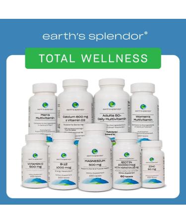 Earth's Splendor Adults 50+ Daily Vitamin - 120 Day Supply for Overall Wellness Support | Essential Daily Nutrients for Optimal Health - Buy Online on GoSupps.com