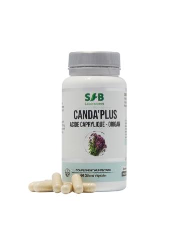 Canda'plus Intestinal Balance Antifungal Synergy (Candida Albicans) Caprylic Acid Oregano 60 Capsules SFB Laboratoires