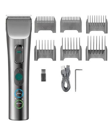 Hair Clippers for Men Professional Trimmer Men's Electric Beard Hair Clipper Blade Adjustable Hair Cutting Shears 5 Motor Speed Rechargea