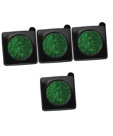FOMIYES 4pcs Glitter Eyeshadow Palette Green Eye Shadow Glitter Eyeliner Green Face Glitter Set Flash Miss