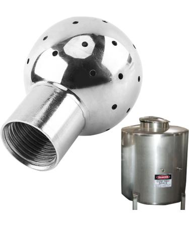 Virtcooy Tank Cleaning Ball Spray Fixed Rotating Sanitary Spray Head Stainless Steel Cleaning Spray Ball for Home Cleaning Maintenance - Buy Online on GoSupps.com