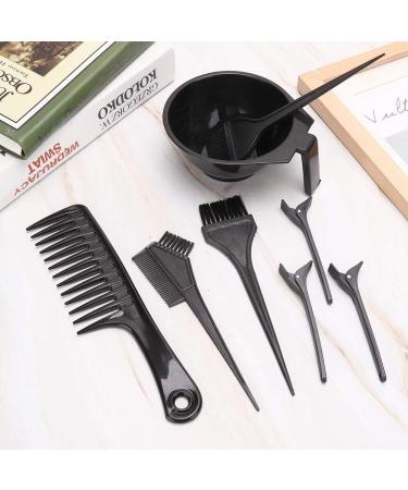 8pcs Professional Hair Dyeing Tool Kit for Highlights - Comb, Clips, Mixing Bowl - Hair Dye Accessories - Buy Online on GoSupps.com