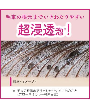 Kao Blaune Foam Color Gray Hair Dye 1AH Ash Beige - Buy Online on GoSupps.com