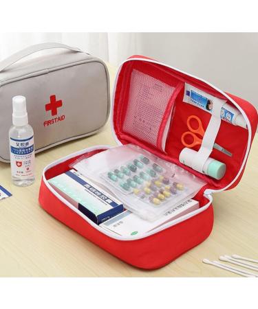 NB Medicine Bag - Travel First Aid Bag for Families | Caregiver & Emergency Bag - Red - Buy Online on GoSupps.com