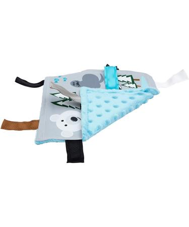 Baby Jack & Co 8x8 Polar Lovey Tag Toy for Babies - Soft & Safe Crinkle Toy - Learn Shapes & Colors - BPA Free - Stroller Clip Included - Buy Online on GoSupps.com