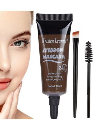 Eyebrow Gel - 24h Long Lasting Tinted Eyebrow Mascara Waterproof and Sweat-Proof Eyebrow Mascara Makeup for Women Girls Her Sritob 3#