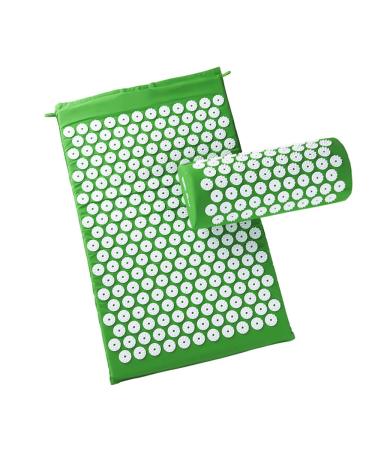 Hongma Acupressure Set Acupressure Mat 68x42cm Acupressure Pillow 15x37cm Purple Blue Green Grey REUSEABLE