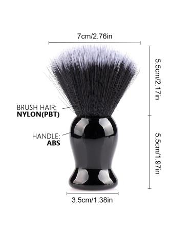 Premium Barting Foam Brush - Vintage Nylon Hair Shaving Brush for Men | Traditional Facial Cleaning & Wet Shaving Brush for Safety & Double Edge Razors - Buy Online on GoSupps.com