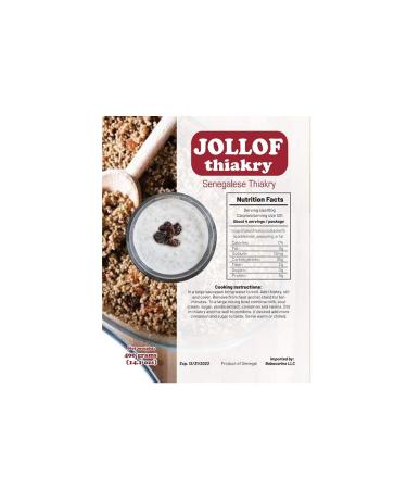 Senegalese Thiakry 250g: Jollof Flavor, Gluten-Free, 100% Whole Grain - Buy Online on GoSupps.com