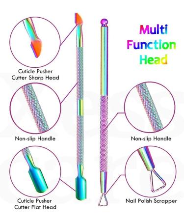 Cuticle Trimmer with Cuticle Pusher Cuticle Remover Cutter Nipper Scissor and Triangle Cuticle Nail Pusher Peeler Scraper Durable Dead Skin Clipper Manicure Pedicure Tools - Buy Online on GoSupps.com