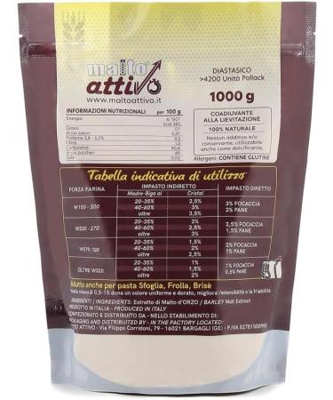 Cristal Diastasico Barley Malt Extract Crystallized 1 kg Malto attivo - Buy Online on GoSupps.com