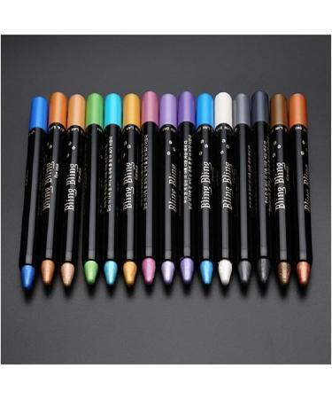  LILOVE 15 couleurs Waterproof Glitter Liquid Eyeliner Highlighter Eyeshadow Pencil Waterproof Long Lasting Glitter Matte Eye Shadow Stick Makeup Pigment Pen Cosmetics (15 PCS) - Buy Online on GoSupps.com