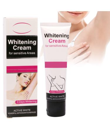 J TOHLO Natural Whitening Body Cream Whitening Cream for Underarms Knees Elbows Sensitive and Private White Areas Nourishes Repairs & Restores Skin 50ml