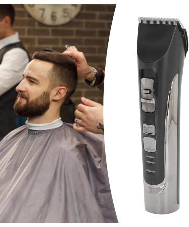 Powerful Motor Electric Hair Trimmer Lithium-ion Battery Fast Charging Indicator Light Adjustable Fine Tuning (Black) - Buy Online on GoSupps.com
