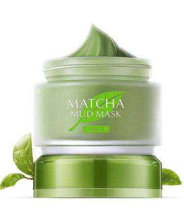 Face Nutrition Matcha Mud Facial Cleanser Mask Cream for Anti Acne Deep Cleaning Oil-Control Moisturizing Blackhead Remover (Face Matcha Mud)