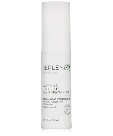 Replenix Caffeine Fortified Calming Serum - Medical Grade Skin Treatment with Hyaluronic Acid for Sensitive Skin  Calming  Reduces Redness  1 Fl Oz
