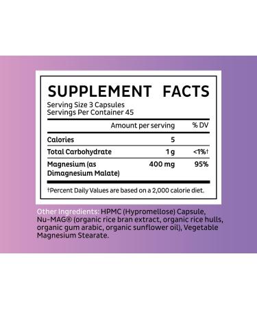 Zeal Premium Chelated Magnesium Malate (400mg | 135 Capsules) Capsule (135 Count) - Buy Online on GoSupps.com