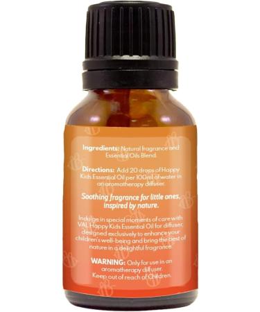 VAL Happy Kids Calmness & Relaxation Essential Oil Blend - Kid Safe Aromatherapy for Diffusers | 0.5 oz (15 ml) - International Shipping Available - Buy Online on GoSupps.com