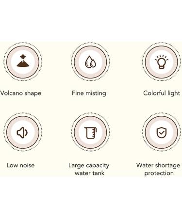 Buy Colourful Flame Essential Oil Diffuser - Ultra Silent Aromatherapy with LED Lights & Volcano Design - 200ml (White) - Shop Internationally - Buy Online on GoSupps.com