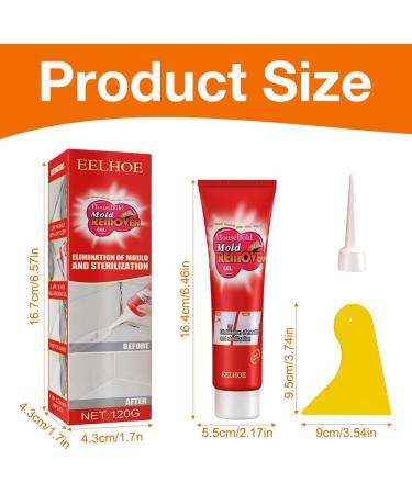 DAJILI 120g*2PCS Mould Magic Extreme Gel UK Deep Mould Remover Gel Powerful Mould Cleaner Gel Quick Cleaning Solution for Bathroom Toilet Washing Machine Seal Sink Tile Stains - Buy Online on GoSupps.com