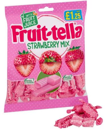Fruit-tella Strawberry Mix Stix 12 x 135g PMP Bags - Buy Online on GoSupps.com