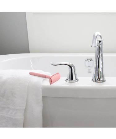 Double Blade Razor for Men & Women | Metal Single Blade Razor with 10 Pink Blades - Smooth Shaving Experience - Buy Online on GoSupps.com
