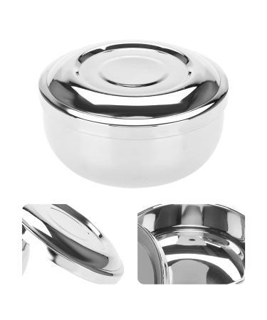 Men's Stainless Steel Shaving Soap Bowl with Mirror Cover | Universal Beauty Product for a Perfect Shave - Buy Online on GoSupps.com