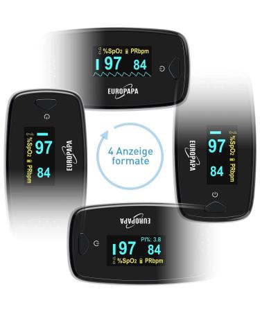 Europapa Finger Pulse Oximeter - Accurate SPO2 Measurement for Adults OLED Display Fast Shipping - Buy Online on GoSupps.com