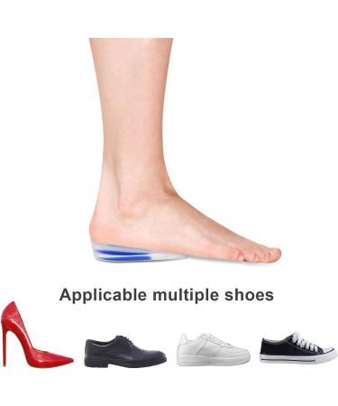 WLLHYF Gel Heel Cups - Plantar Fasciitis Inserts for Men and Women - Shock Absorbing Heel Pads - Comfortable Silicone Gel Cushion Insoles - Size L (11cm) - Buy Online on GoSupps.com