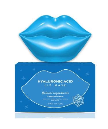 Fasurid Lip Mask  20Pcs Moisturizing Hyaluronic Acid Lip Sleep Mask Gel Treatment  Reduces Lip Lines Lip Plumping Care  Anti-Wrinkle  Anti-Aging  Remove Dead Skin Moisture Essence