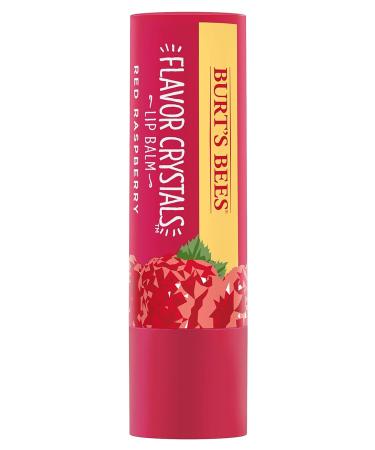 Burt's Bees Red Raspberry Flavor Crystals Lip Balm - 100% Natural with Beeswax & Fruit Extracts - 0.16 oz Tube - Buy Online on GoSupps.com