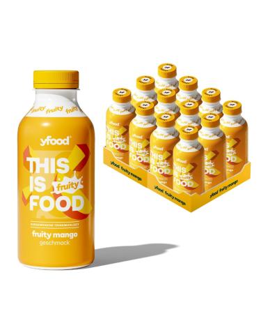 yfood Fruity Mango repas pr t boire THIS IS FOOD substitut de repas 27 g de prot ines 26 vitamines et min raux (12 x 500 ml) go t mangue