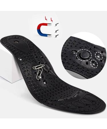 Acupressure Magnetic Shoe Insoles for Pain Relief - Foot Massage Therapy Inserts for Men - Buy Online on GoSupps.com